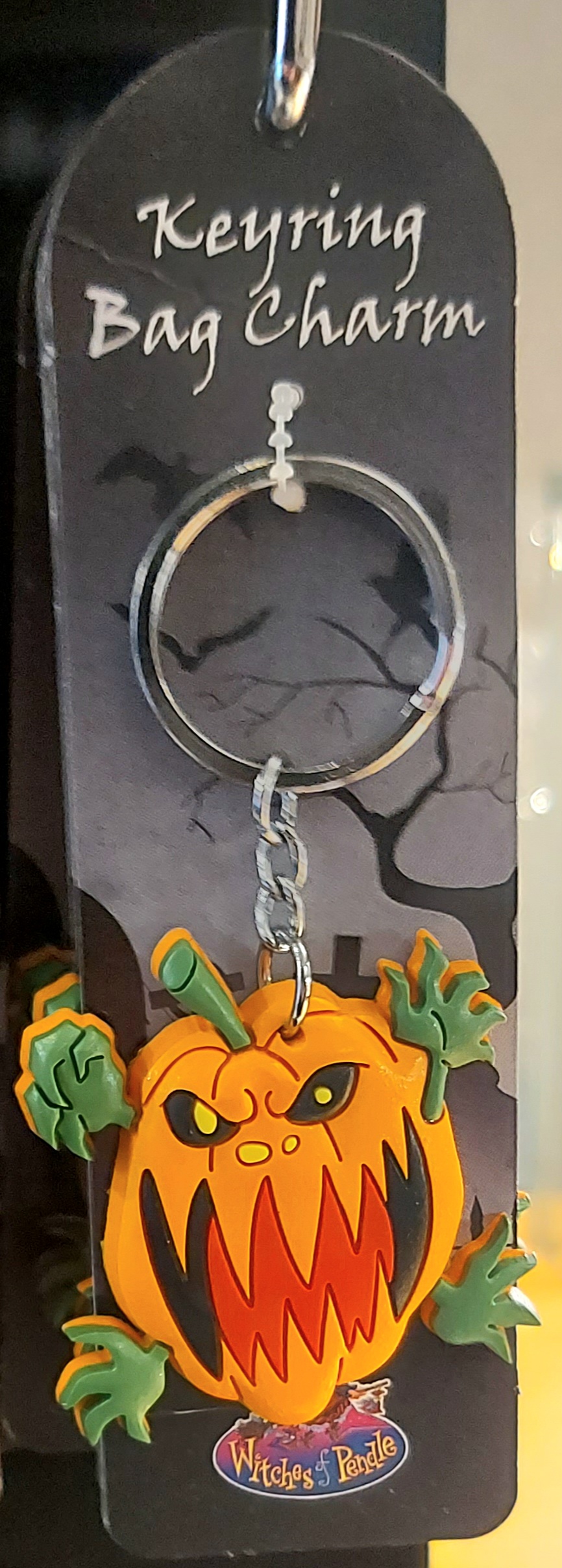 Witches of pendle 3d keyring screaming pumpkin