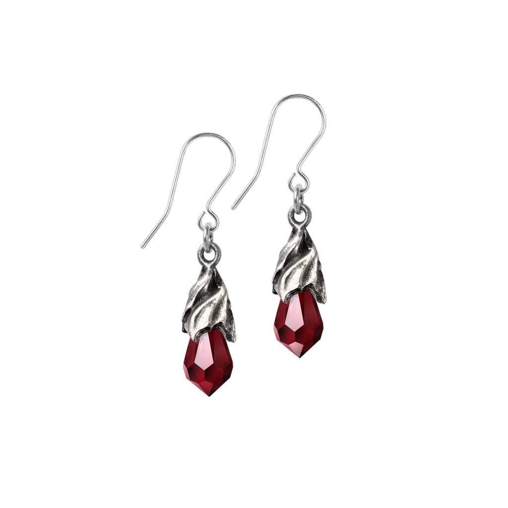 Alchemy England E437R - Empyrean Tear Earrings (Red)