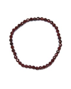 4mm Facet Bracelet Garnet (1 Piece)