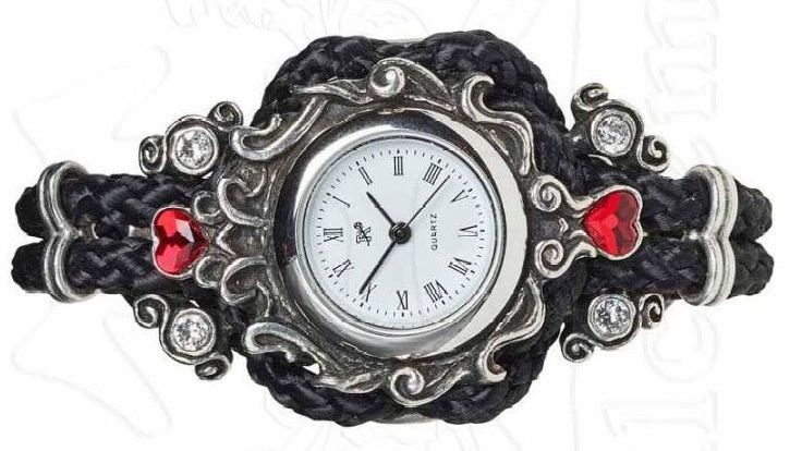 A wearable timepiece with a Gothic design