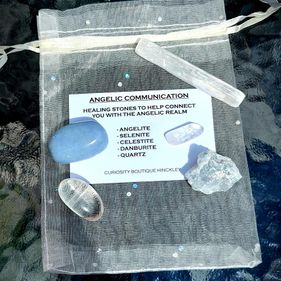 Angelic communication crystal healing set