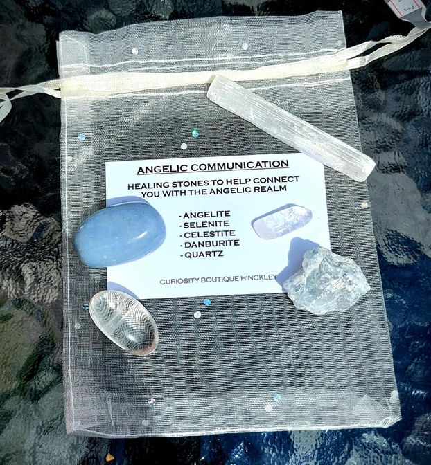 Angelic communication crystal healing set