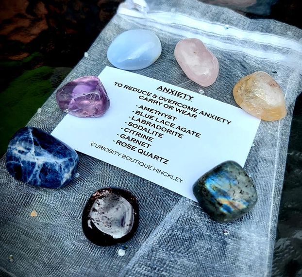 Anxiety crystal healing set