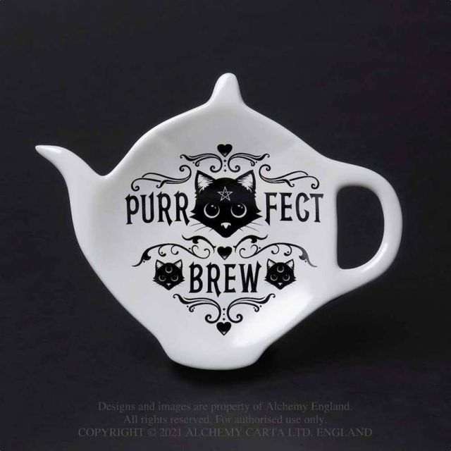 ALCHEMY ENGLAND PURRFECT BREW: SPOON REST (SR7)