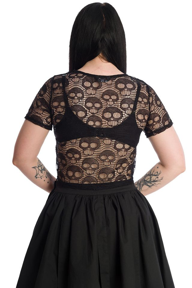 BANNED LACE SKULL TOP