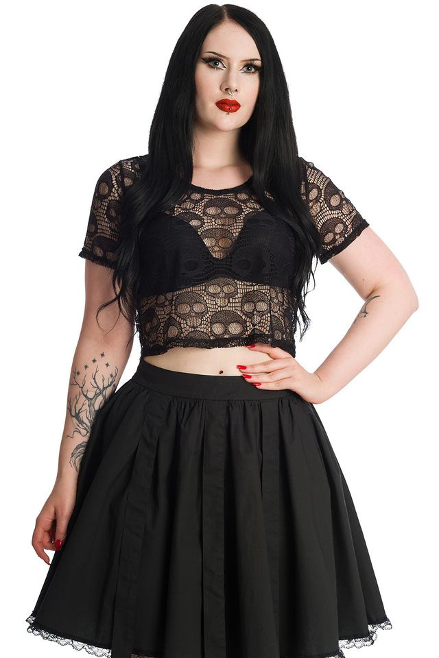 BANNED LACE SKULL TOP