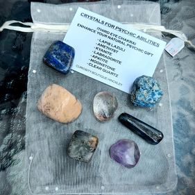 Psychic abilities healing crystal set