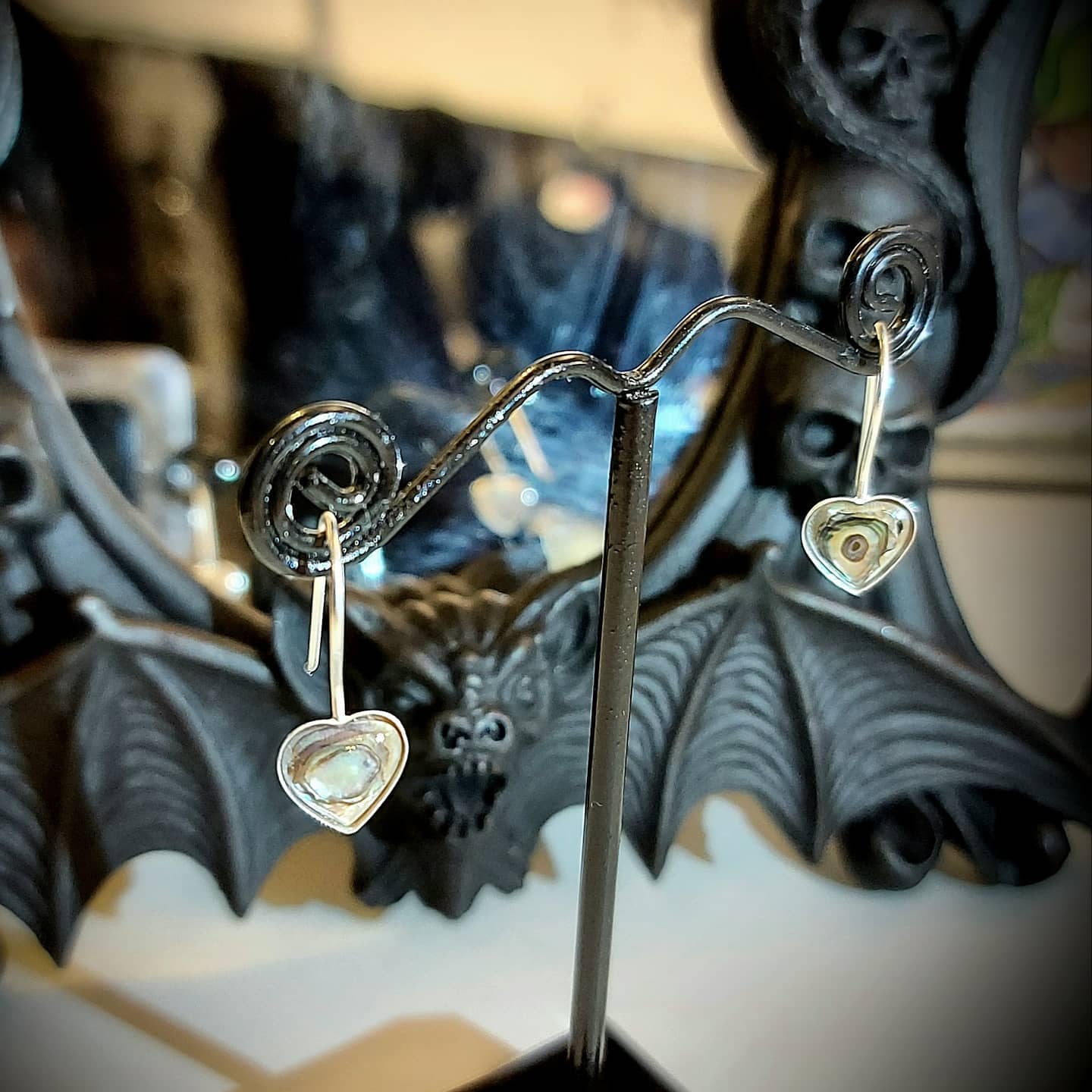925 sterling silver abalone earrings 