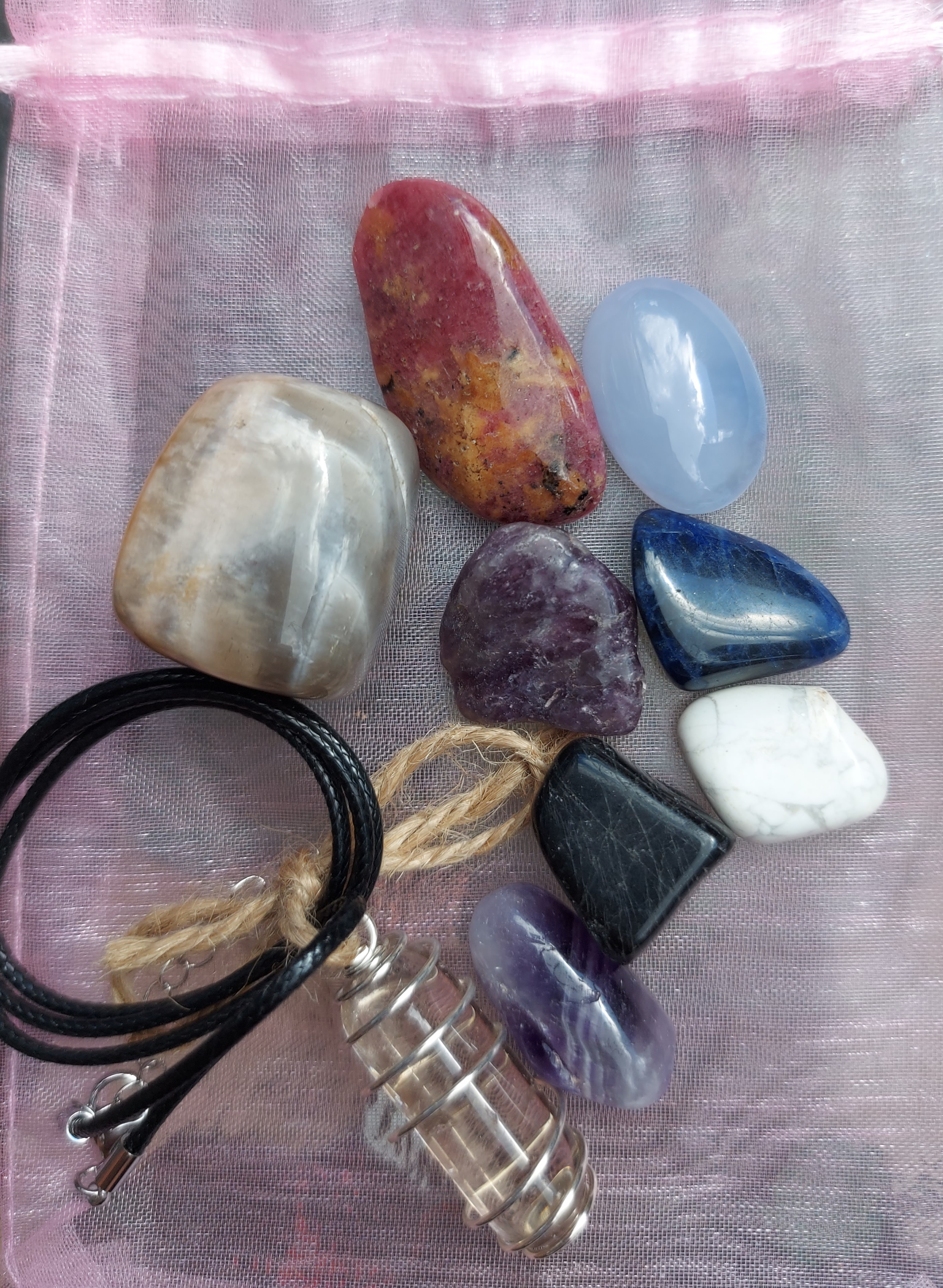 Crystal set for anxiety and stress relief 