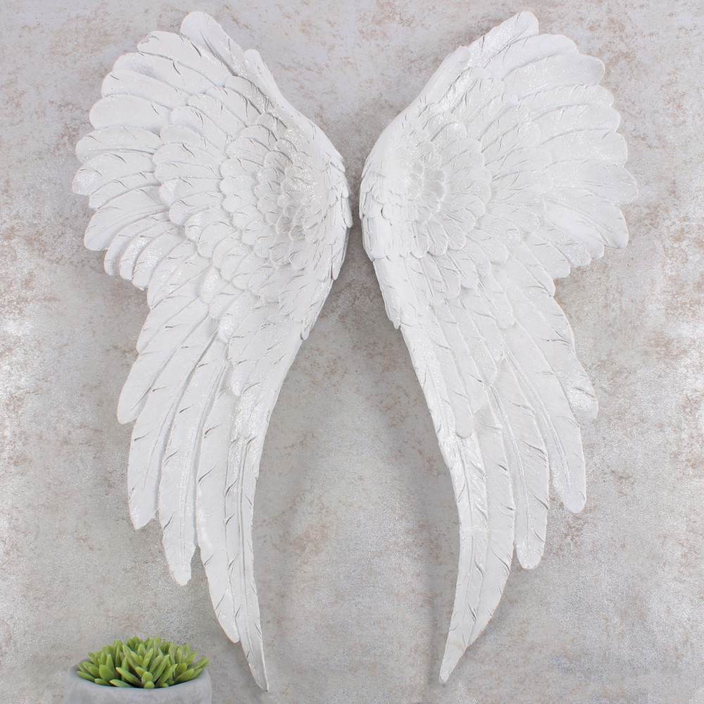 Pair of Large Glitter Angel Wings