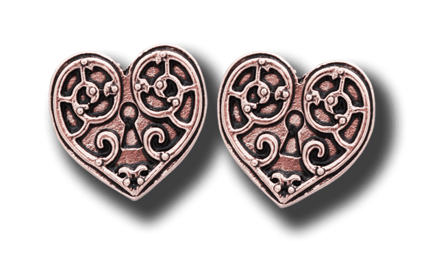 Valkyrie Heart Earrings (EN2) For a Warrior's Heart