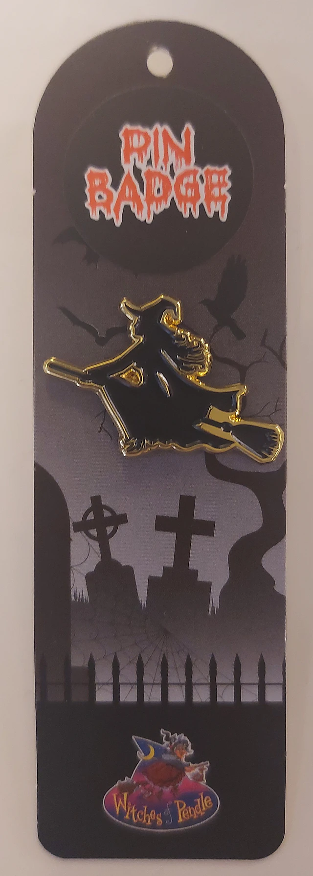 Witches of pendle pin badge witch 