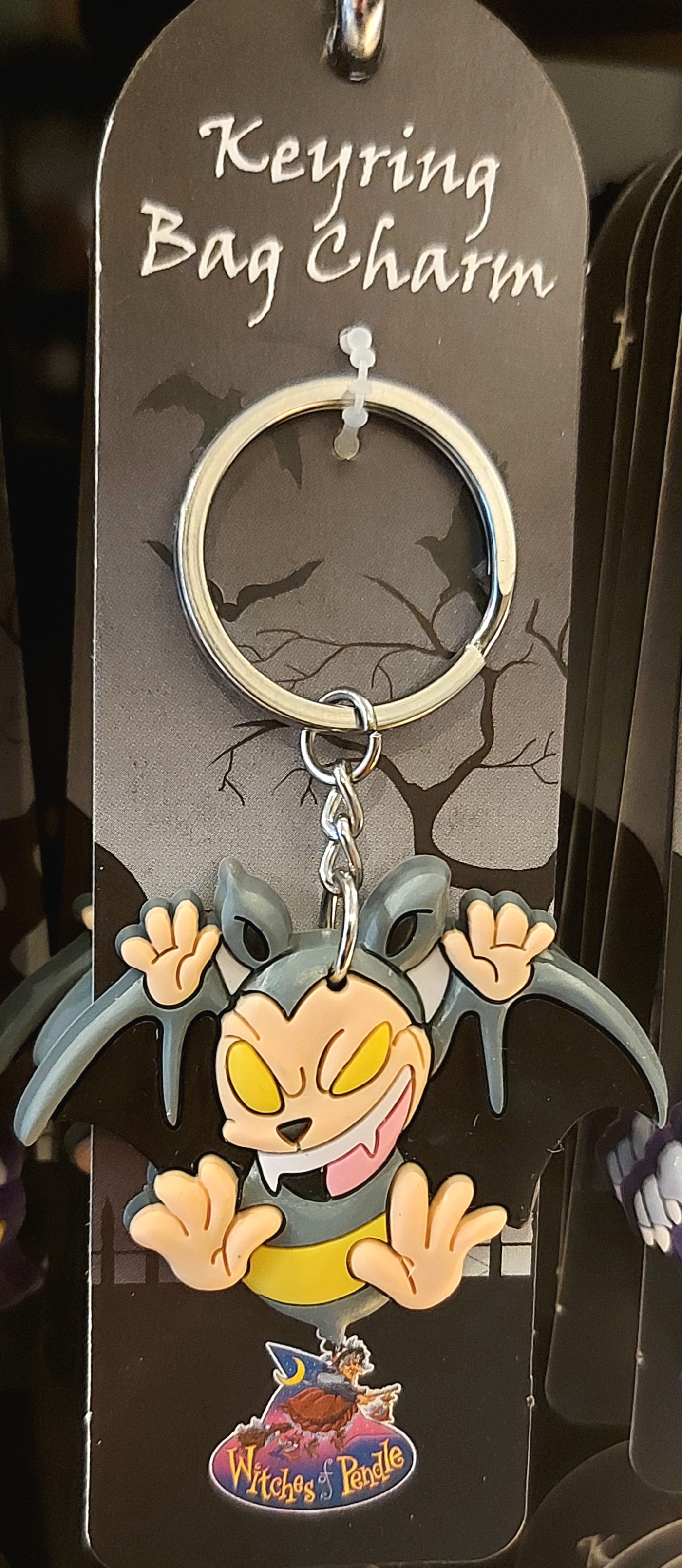 Witches of pendle 3d keyring screaming bat